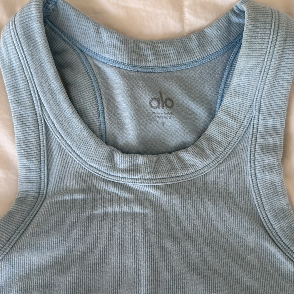 ALO Yoga Seamless Delight High Neck Bra Top - Picture 7 of 7